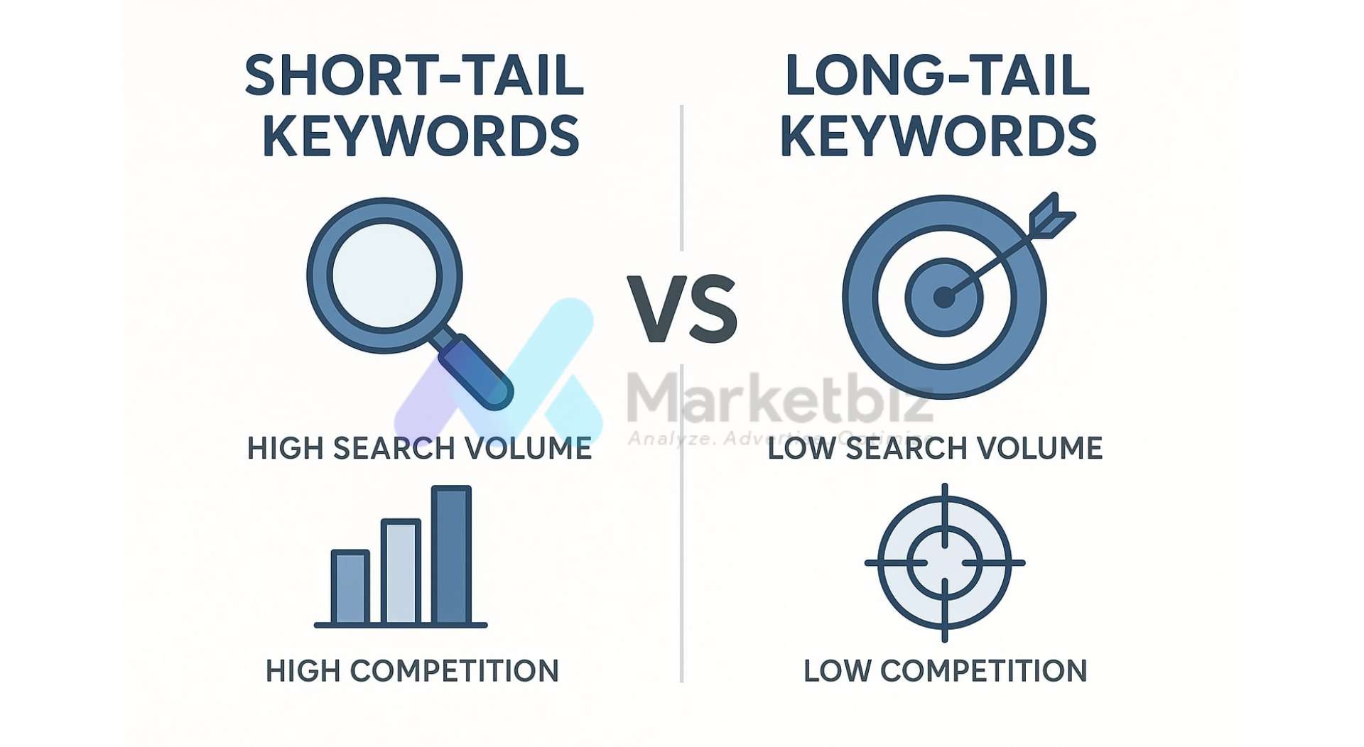 Keyword Comparison Infographic