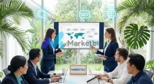 Digital marketing team in Bali working on SEO strategies for Indonesian and expatriate markets