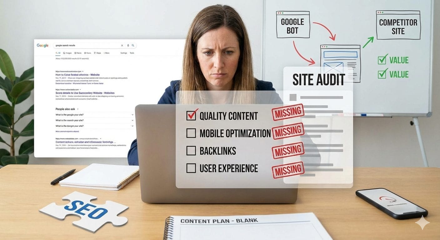 google-not-prioritizing-website