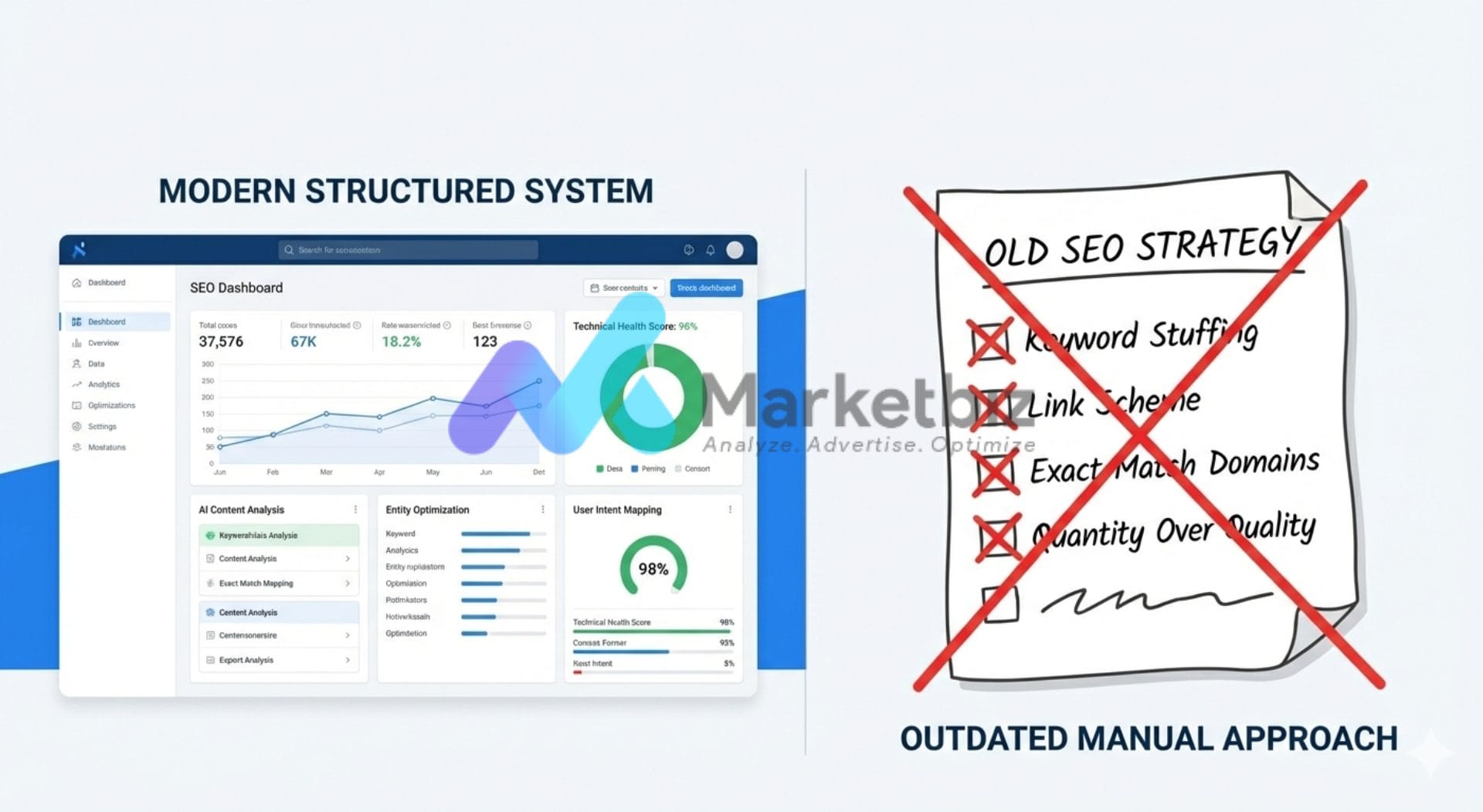 Ilustrasi perubahan strategi SEO di 2026 dengan pendekatan lama yang sudah tidak efektif