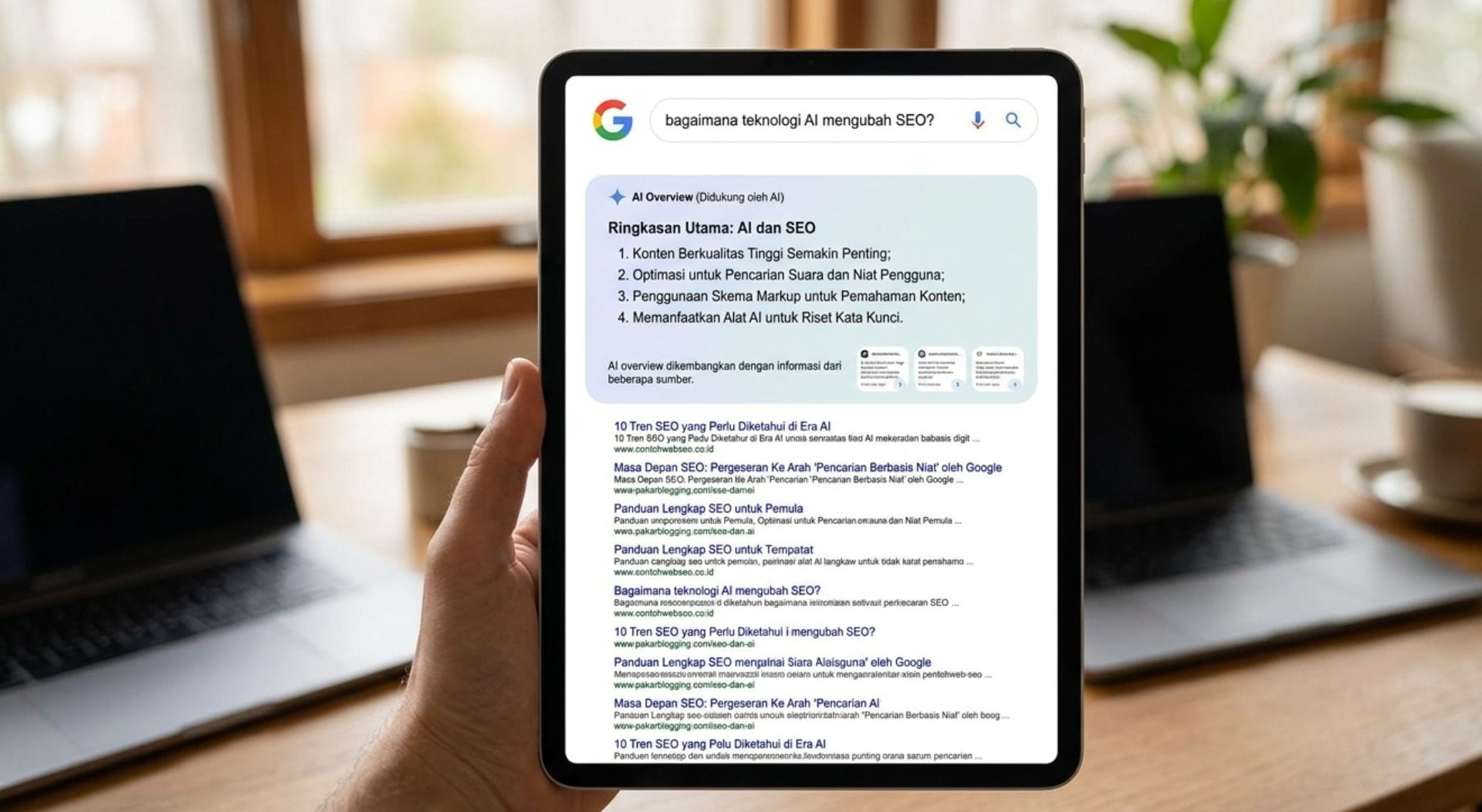 Website tidak muncul di AI Overview Google karena struktur konten yang kurang jelas