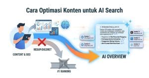 Cara optimasi konten agar muncul di AI Search — strategi SEO untuk AI Overview Google